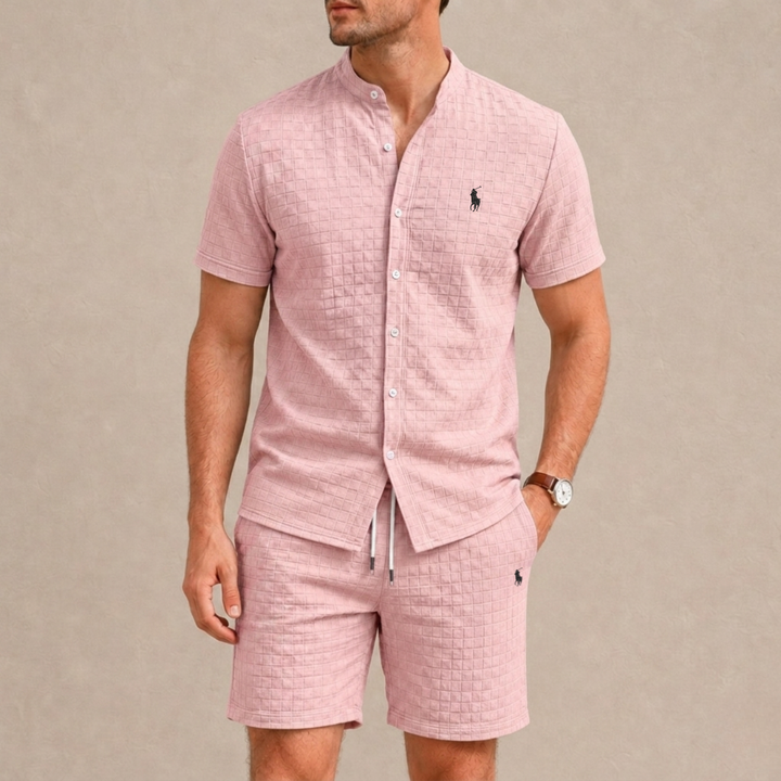 Mandarin Collar Summer Set - Clearance Sale