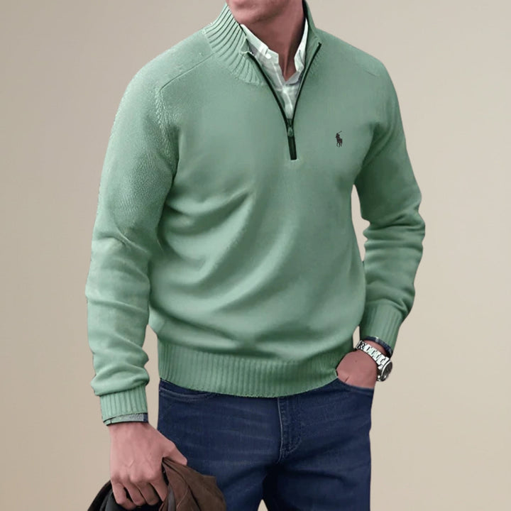 Knitted Half-Zip Sweater - Clearance Sale