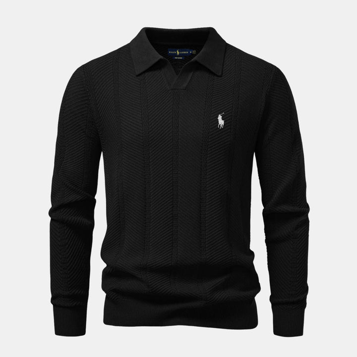 Knitted Polo Sweater - CLEARANCE SALE