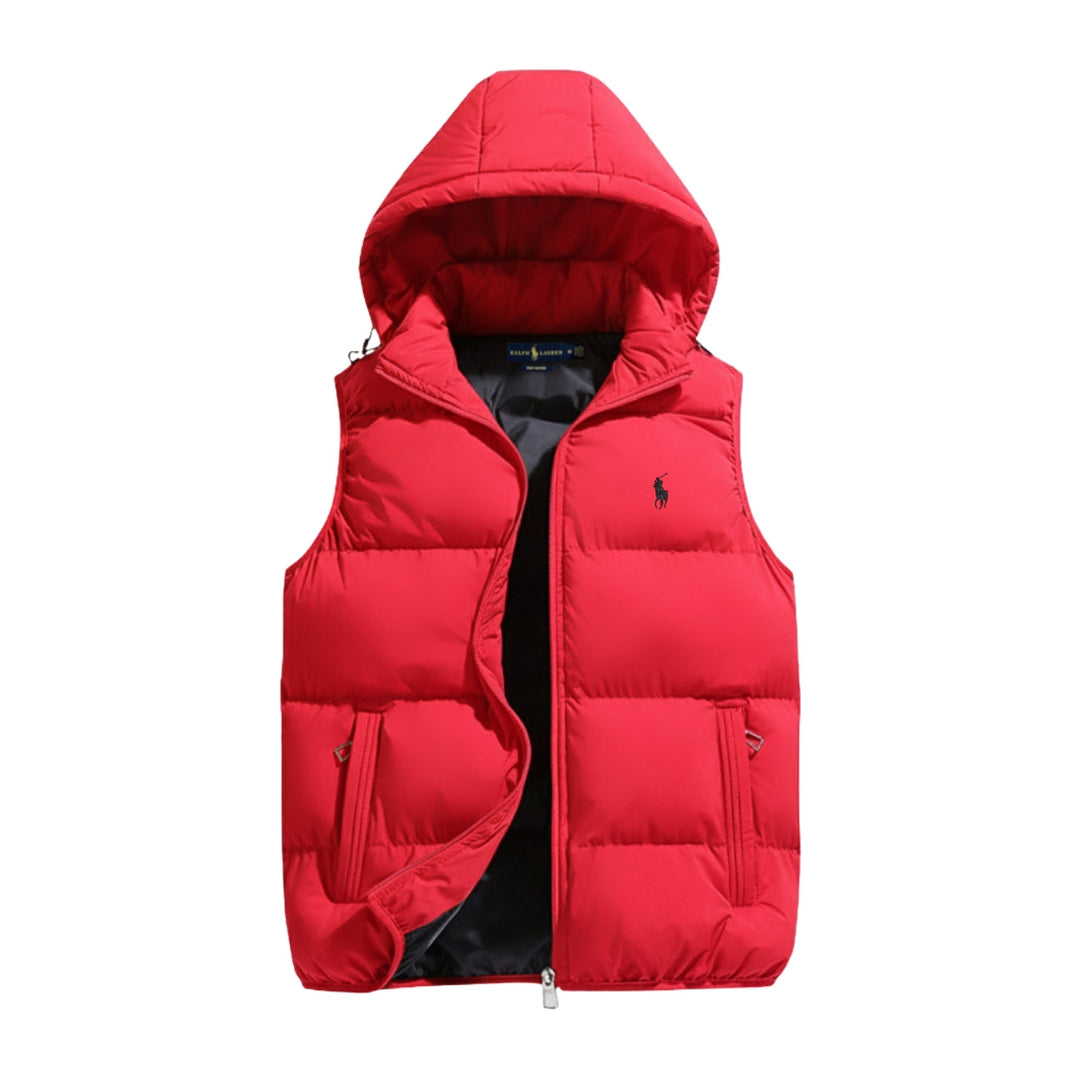 Padded vest with hood - Clearance Sale