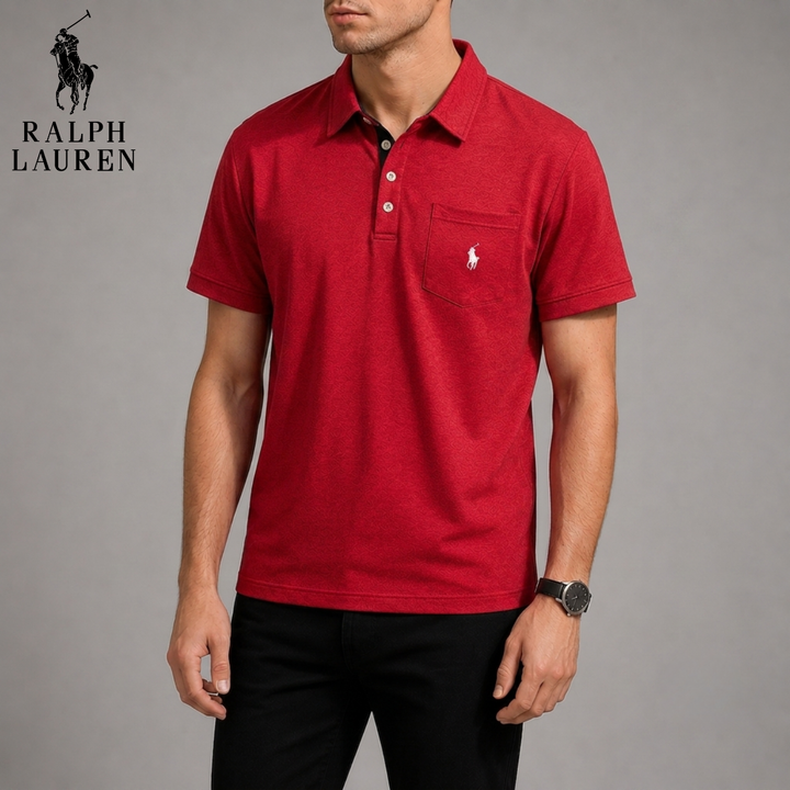 Textured Piqué Pocket Polo || Clearance Sale