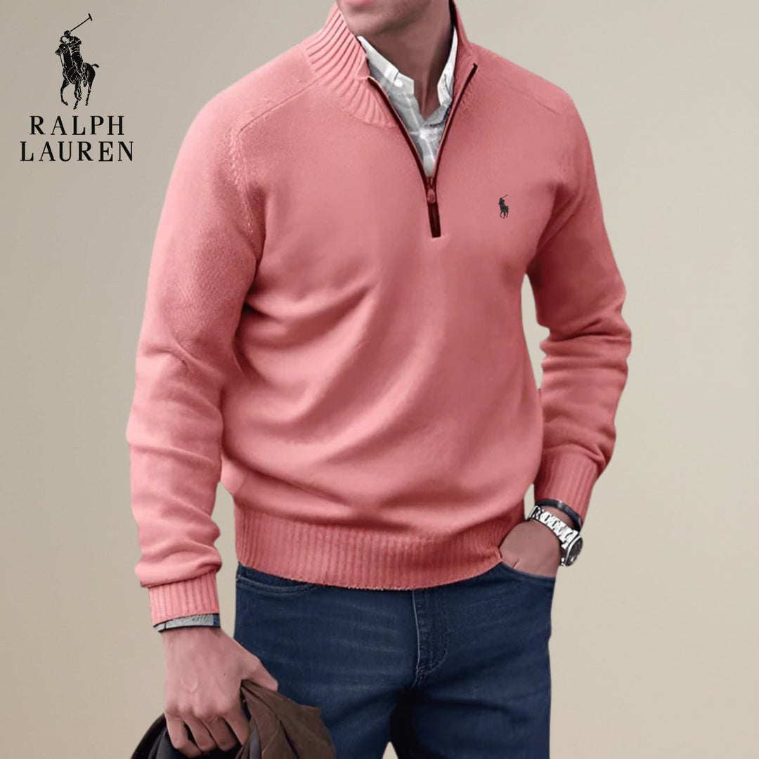 Knitted Half-Zip Sweater || Clearance Sale