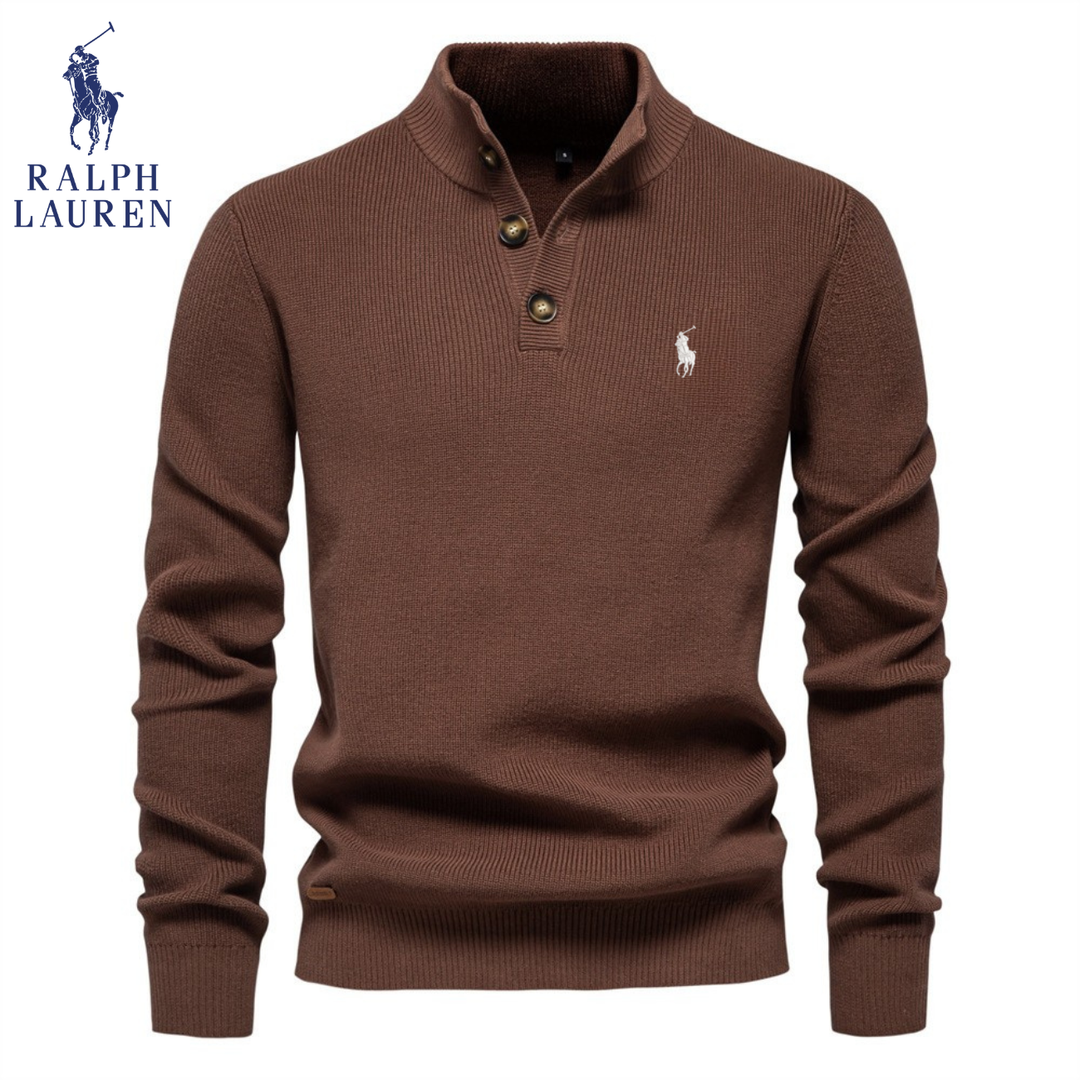 Premium Knit Henley Sweater - Clearance Sale