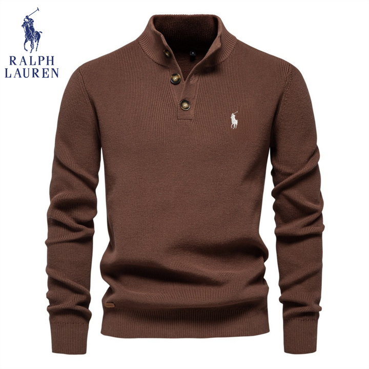 Premium Knit Henley Sweater - Clearance Sale