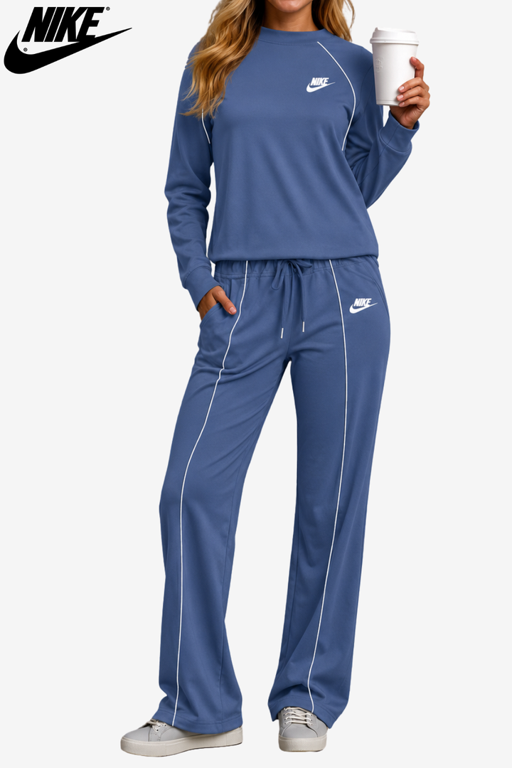 Retro-Piping Knit Lounge Set || Clearance Sale