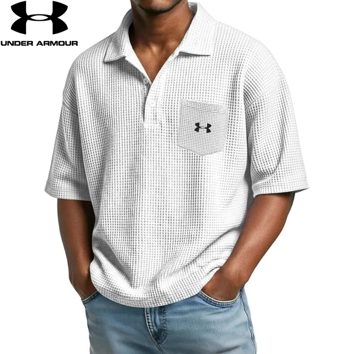 Textured Short-Sleeve Polo || Clearance Sale
