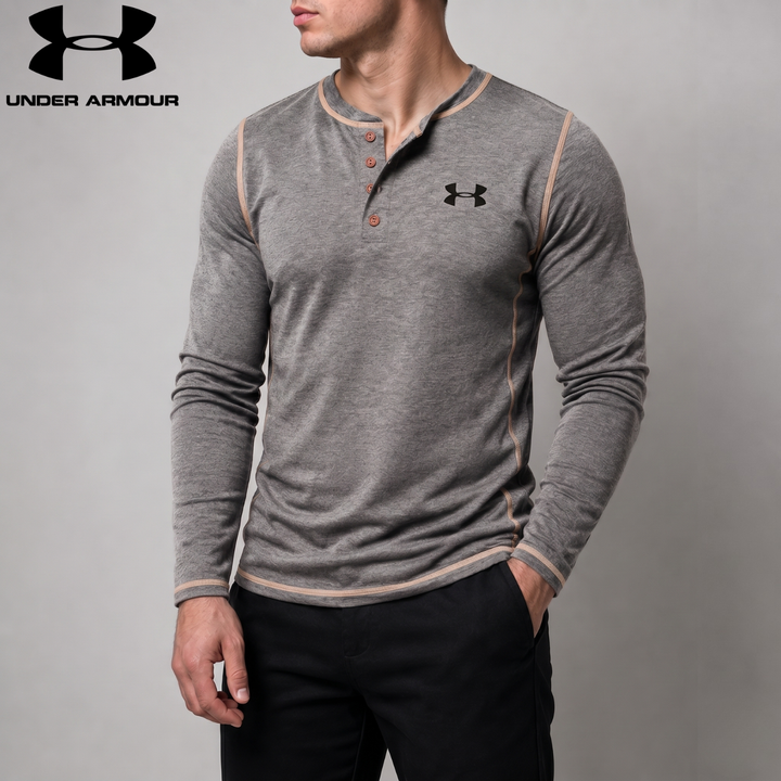 Long-Sleeve Henley || Clearance Sale