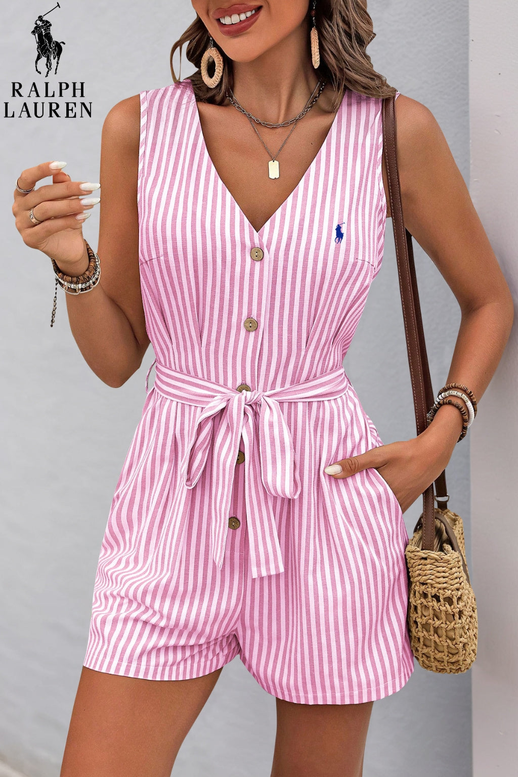 Striped Chic Romper || Clearance Sale