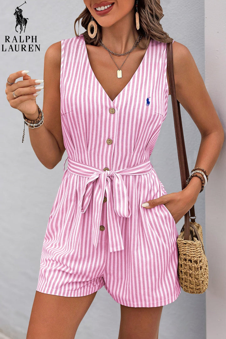 Striped Chic Romper || Clearance Sale