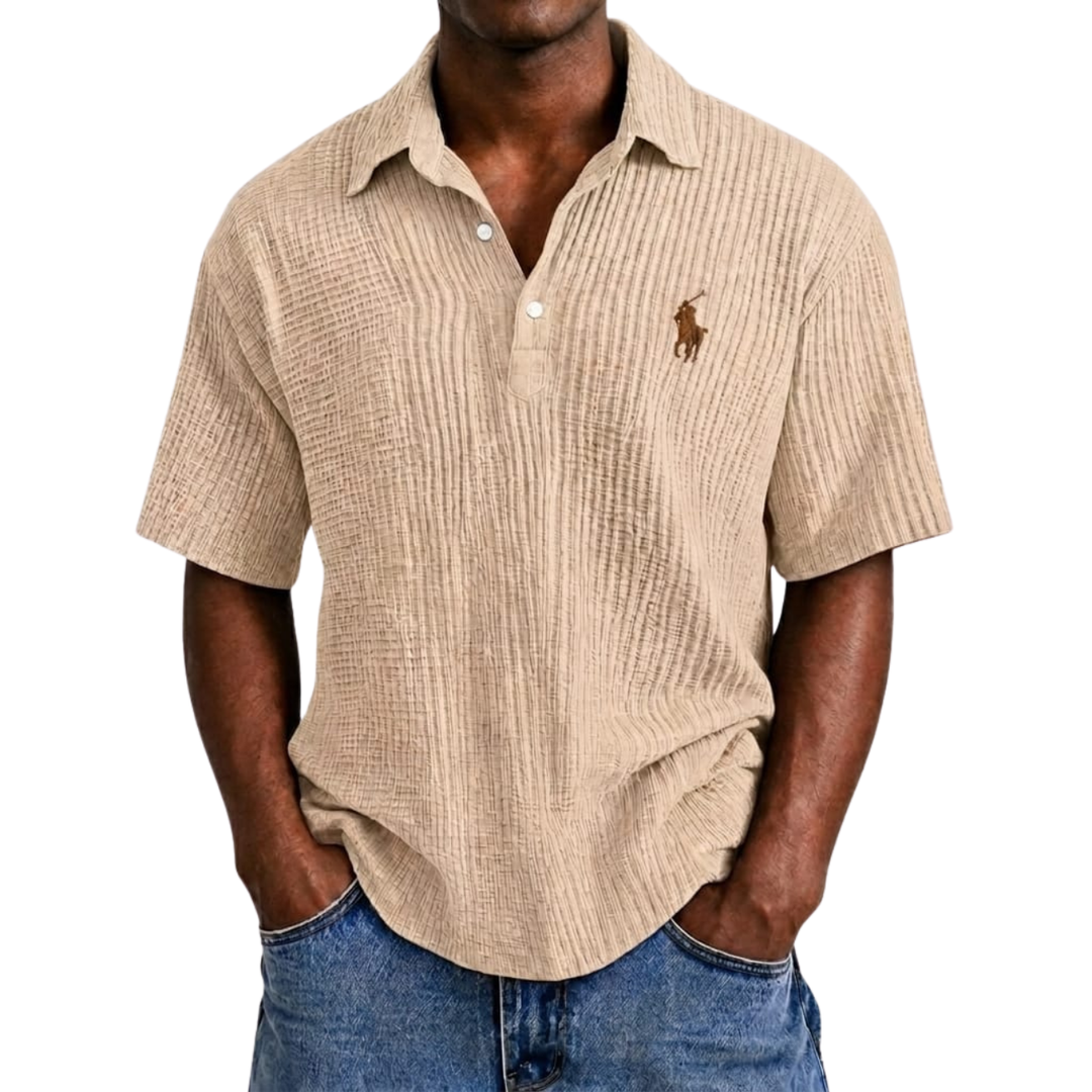 Coastal Breeze Seersucker Polo - Clearance Sale