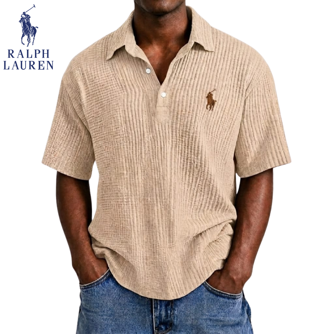 Coastal Breeze Seersucker Polo || Clearance Sale