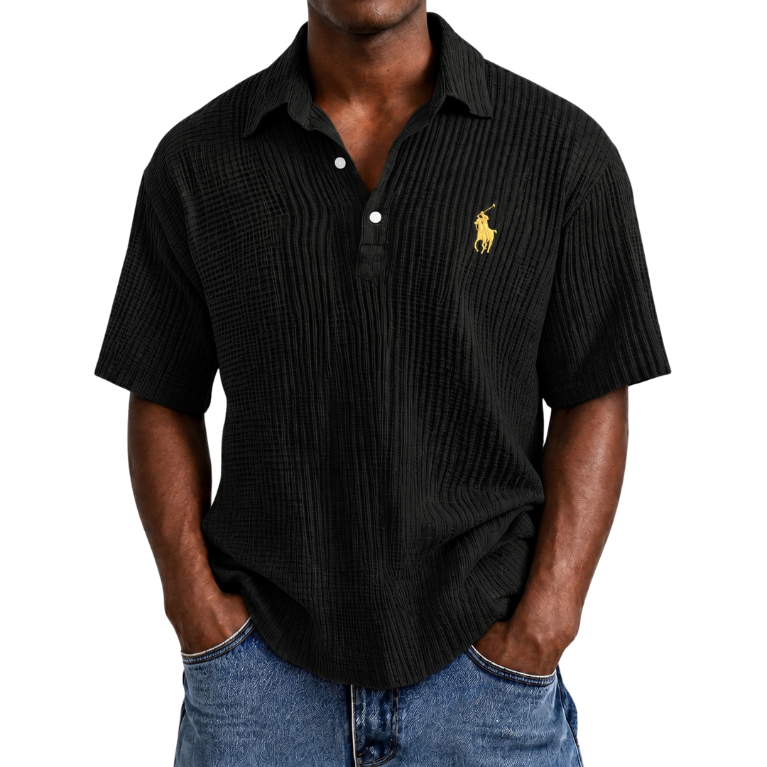 Coastal Breeze Seersucker Polo - Clearance Sale