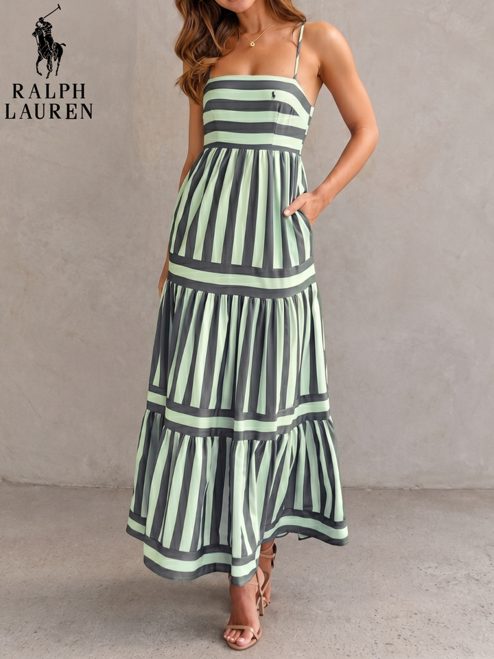 Striped Horizon Tiered Maxi Dress || Clearance Sale