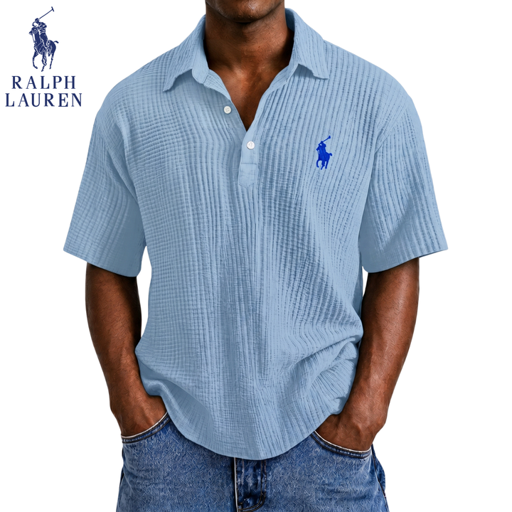 Coastal Breeze Seersucker Polo || Clearance Sale