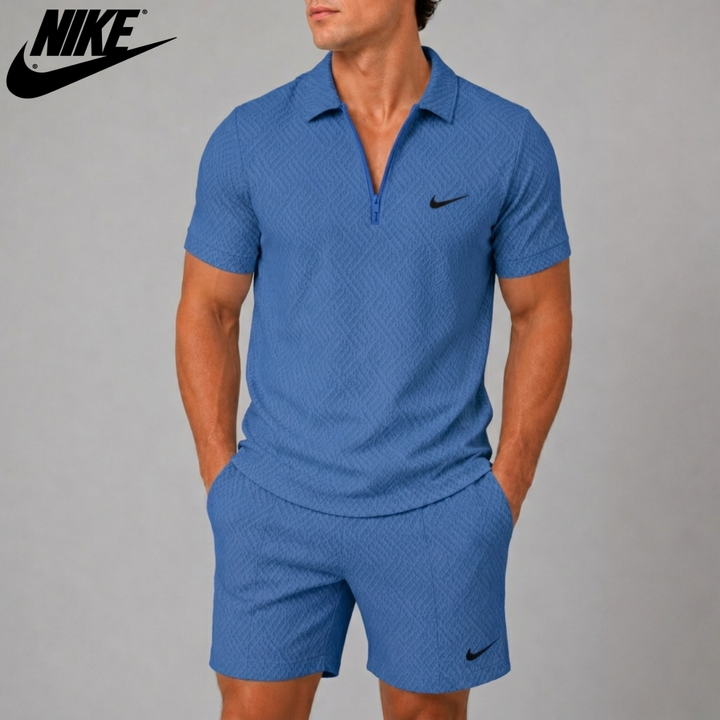 Zippered Polo &amp; Shorts Set || CLEARANCE SALE