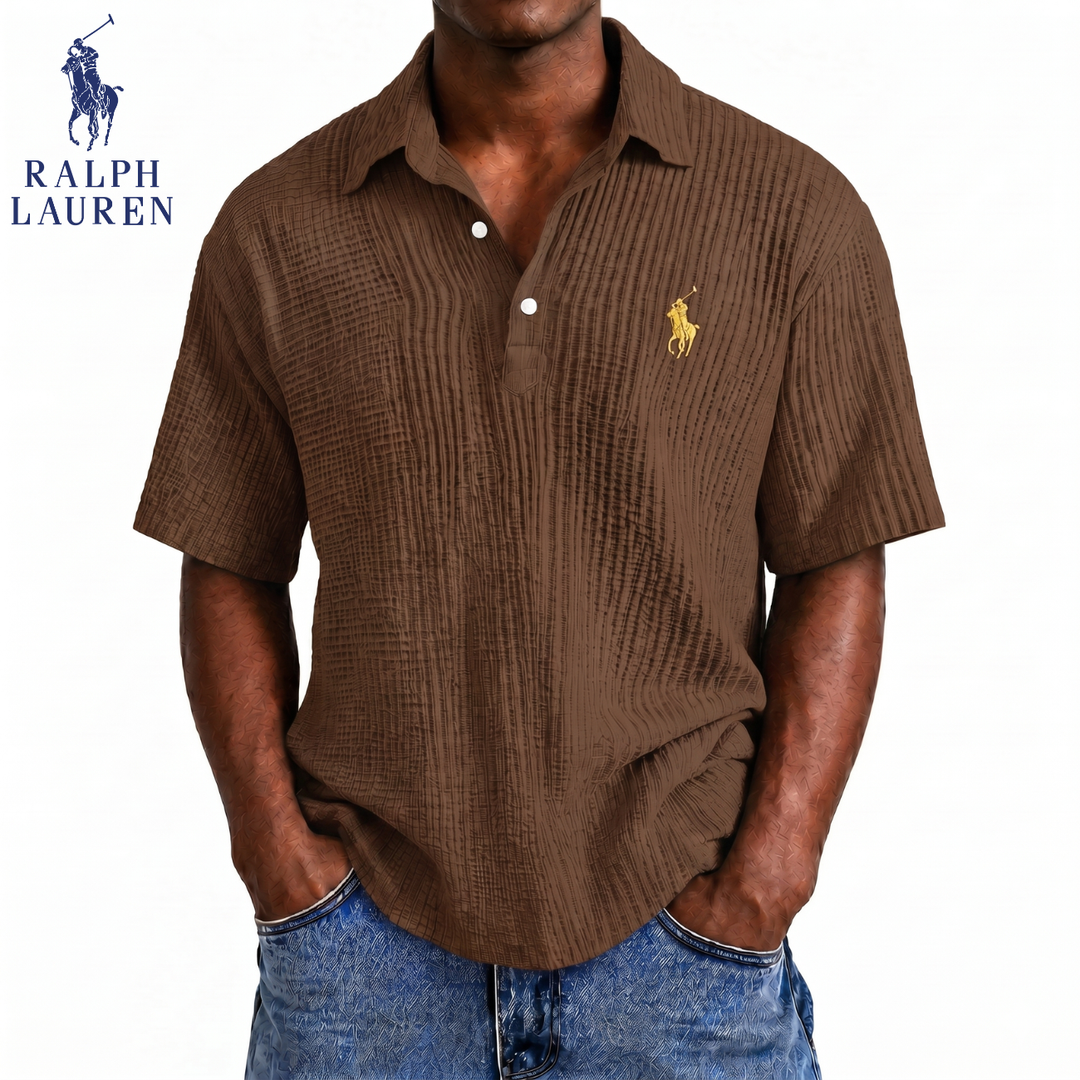 Coastal Breeze Seersucker Polo || Clearance Sale