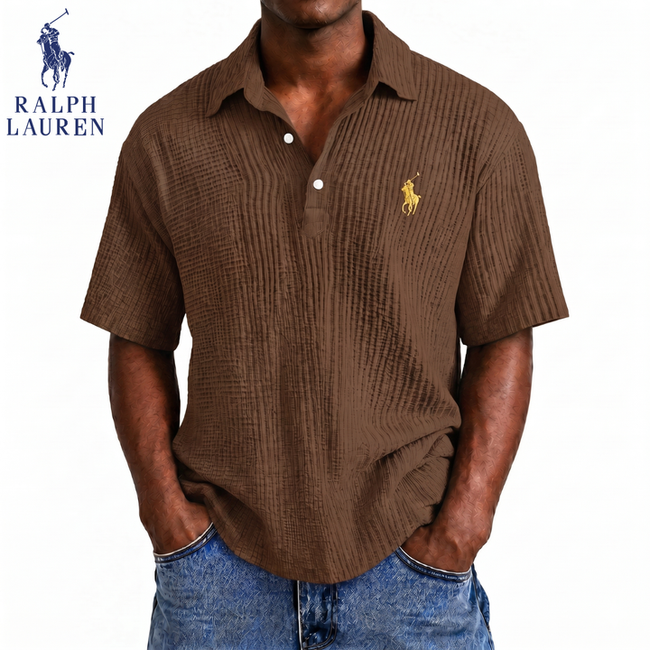 Coastal Breeze Seersucker Polo || Clearance Sale