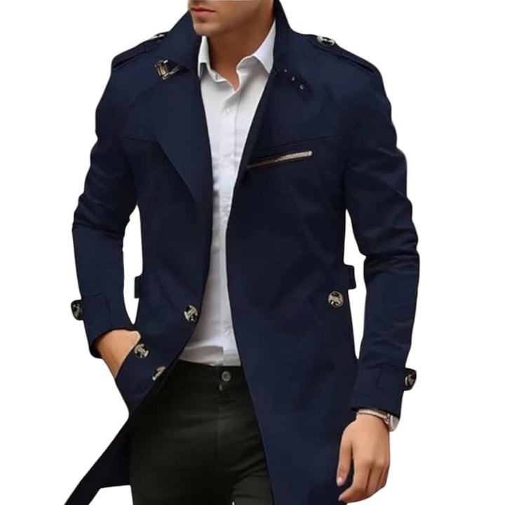 Men’s Tailored Mid-Length Urban Coat || Clearance Sale