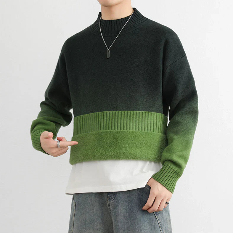 VARELLO OMBRÉ KNIT CREWNECK