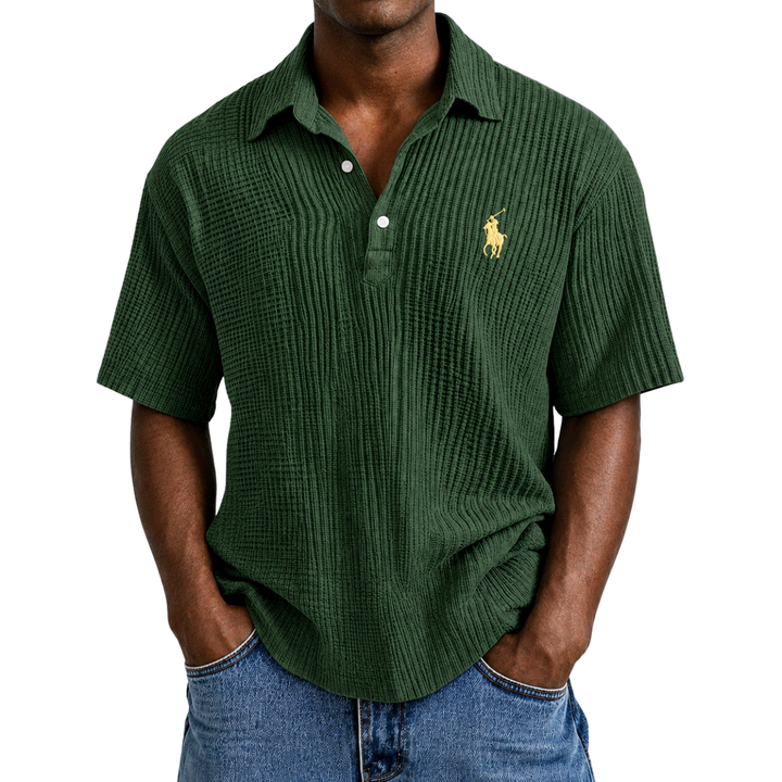 Coastal Breeze Seersucker Polo - Clearance Sale