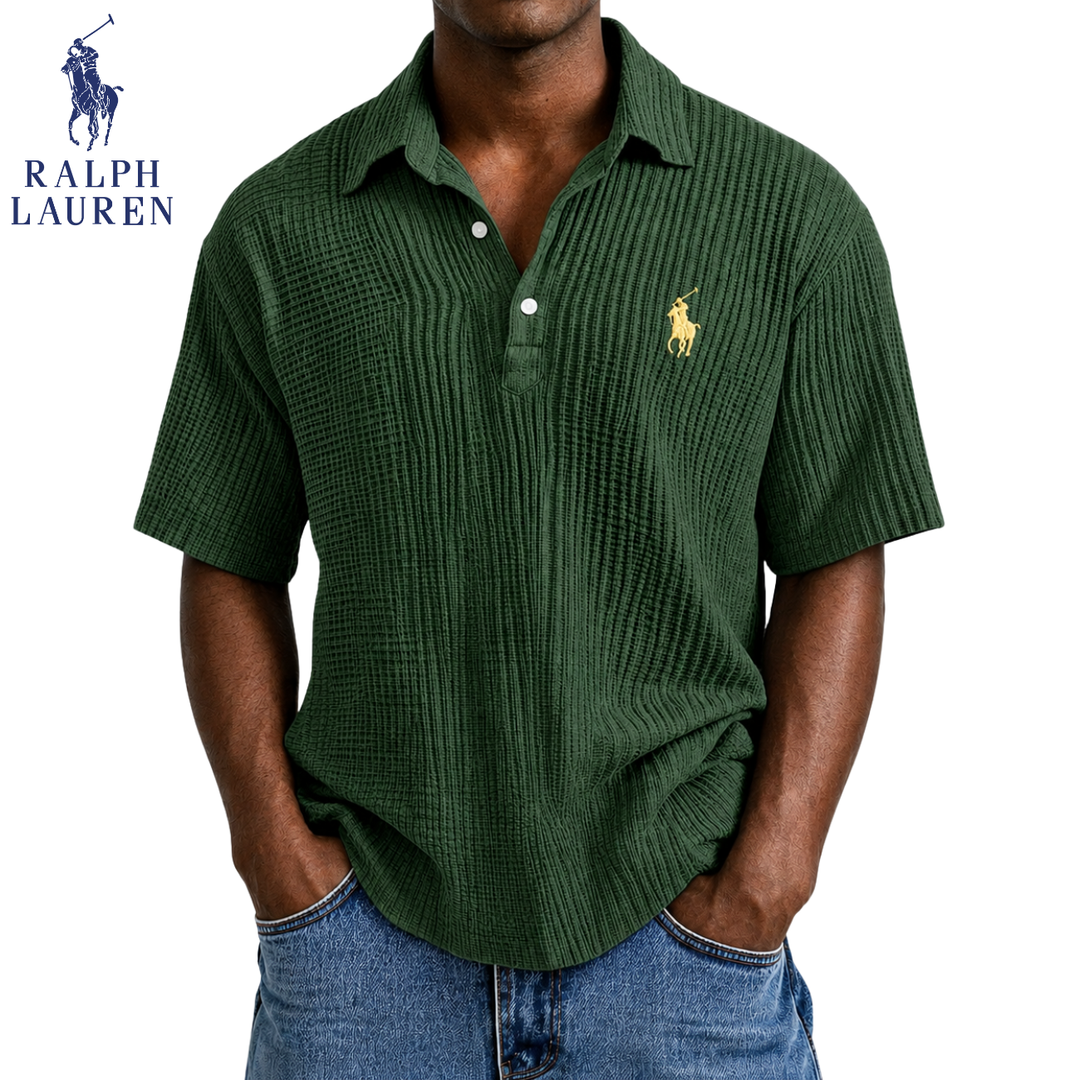 Coastal Breeze Seersucker Polo || Clearance Sale