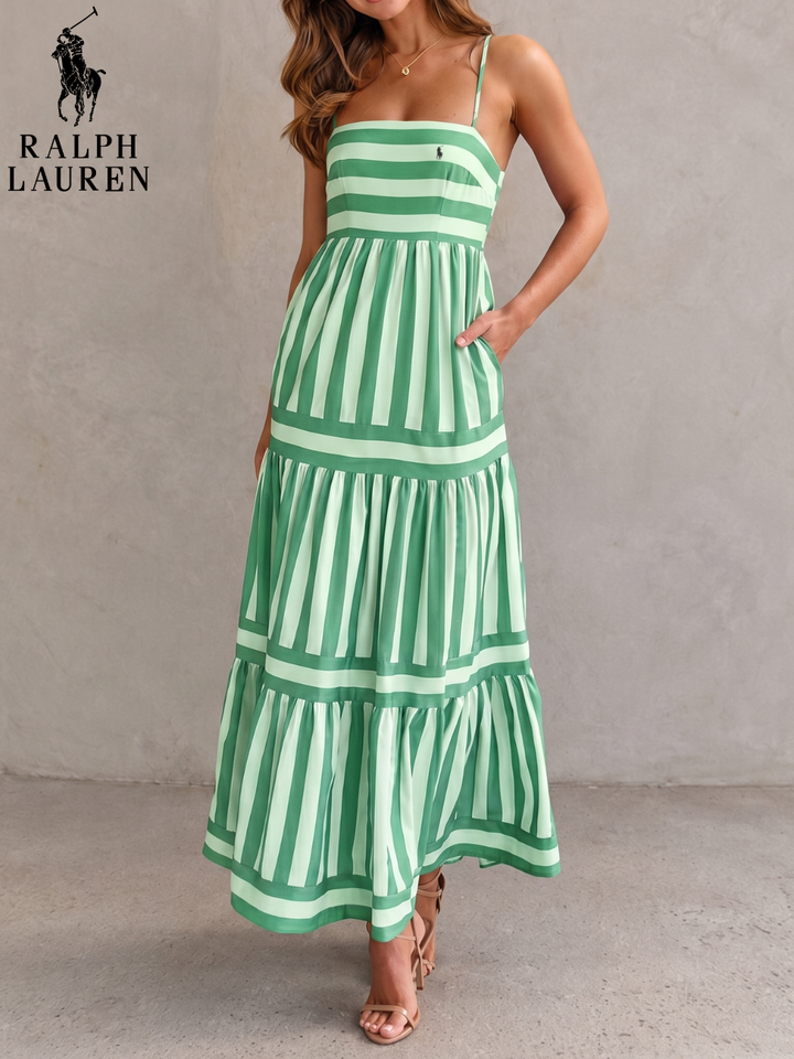 Striped Horizon Tiered Maxi Dress || Clearance Sale