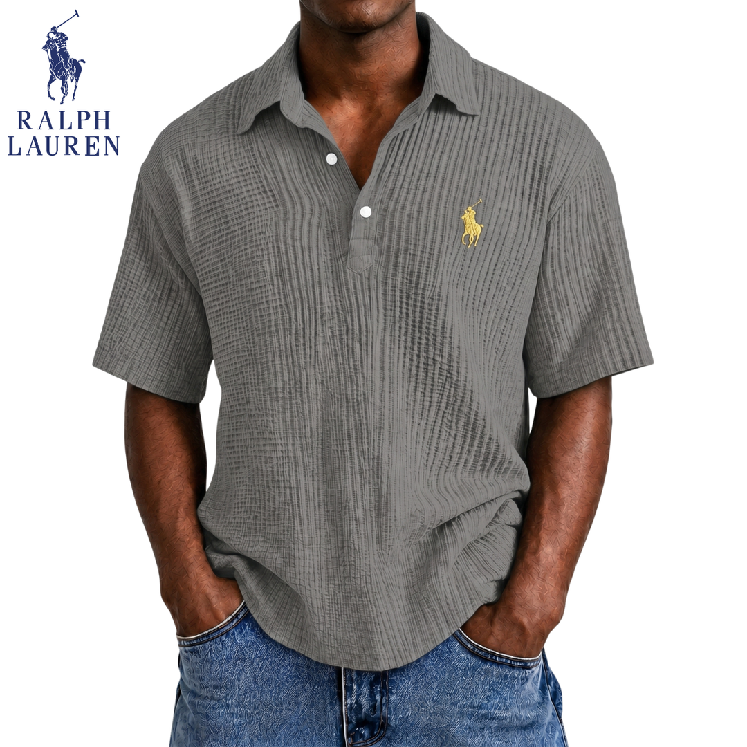 Coastal Breeze Seersucker Polo || Clearance Sale