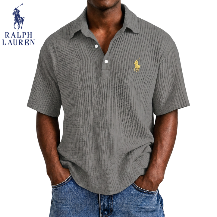 Coastal Breeze Seersucker Polo || Clearance Sale
