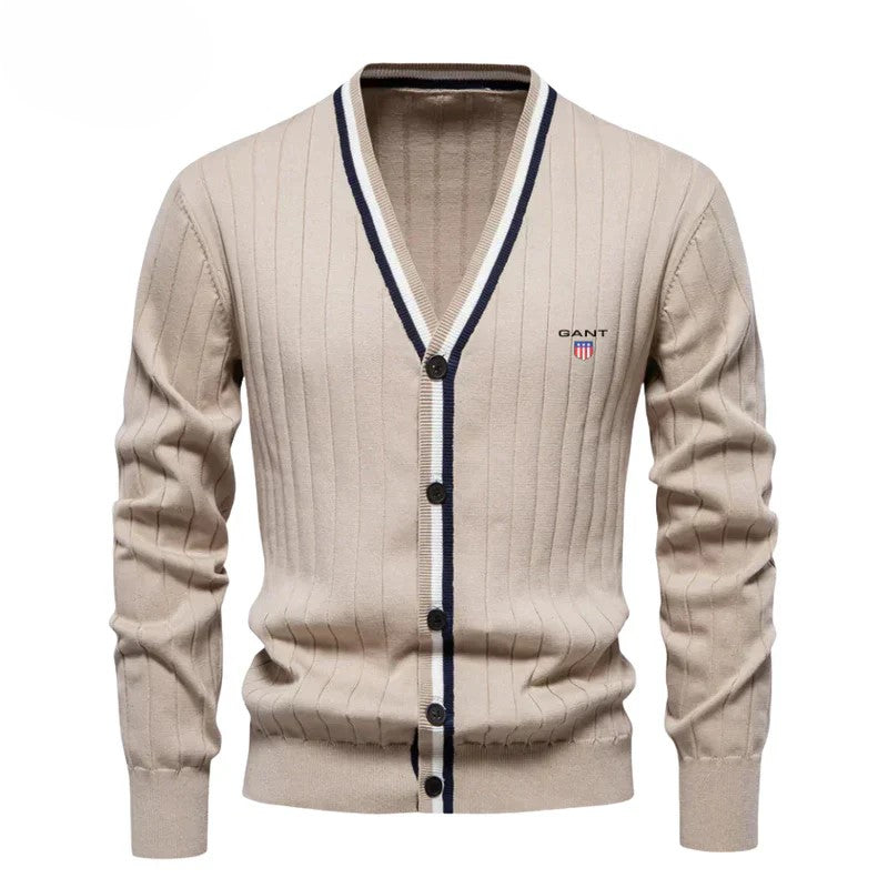 Timeless Ribbed V-Neck Cardigan || Clearance Sale