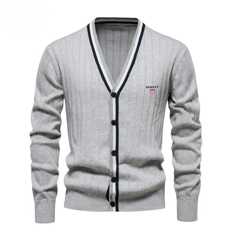 Timeless Ribbed V-Neck Cardigan || Clearance Sale
