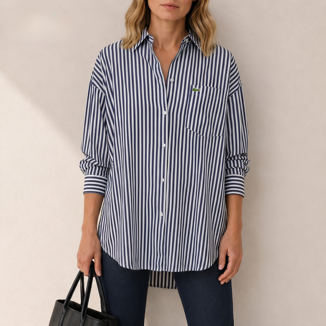 Coastal Stripe Button Shirt - Clearance Sale