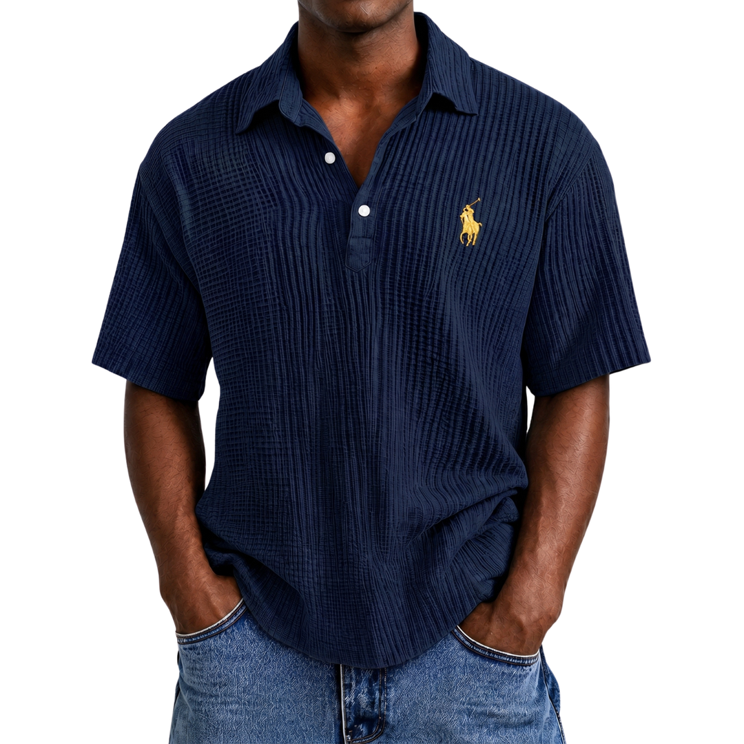 Coastal Breeze Seersucker Polo - Clearance Sale