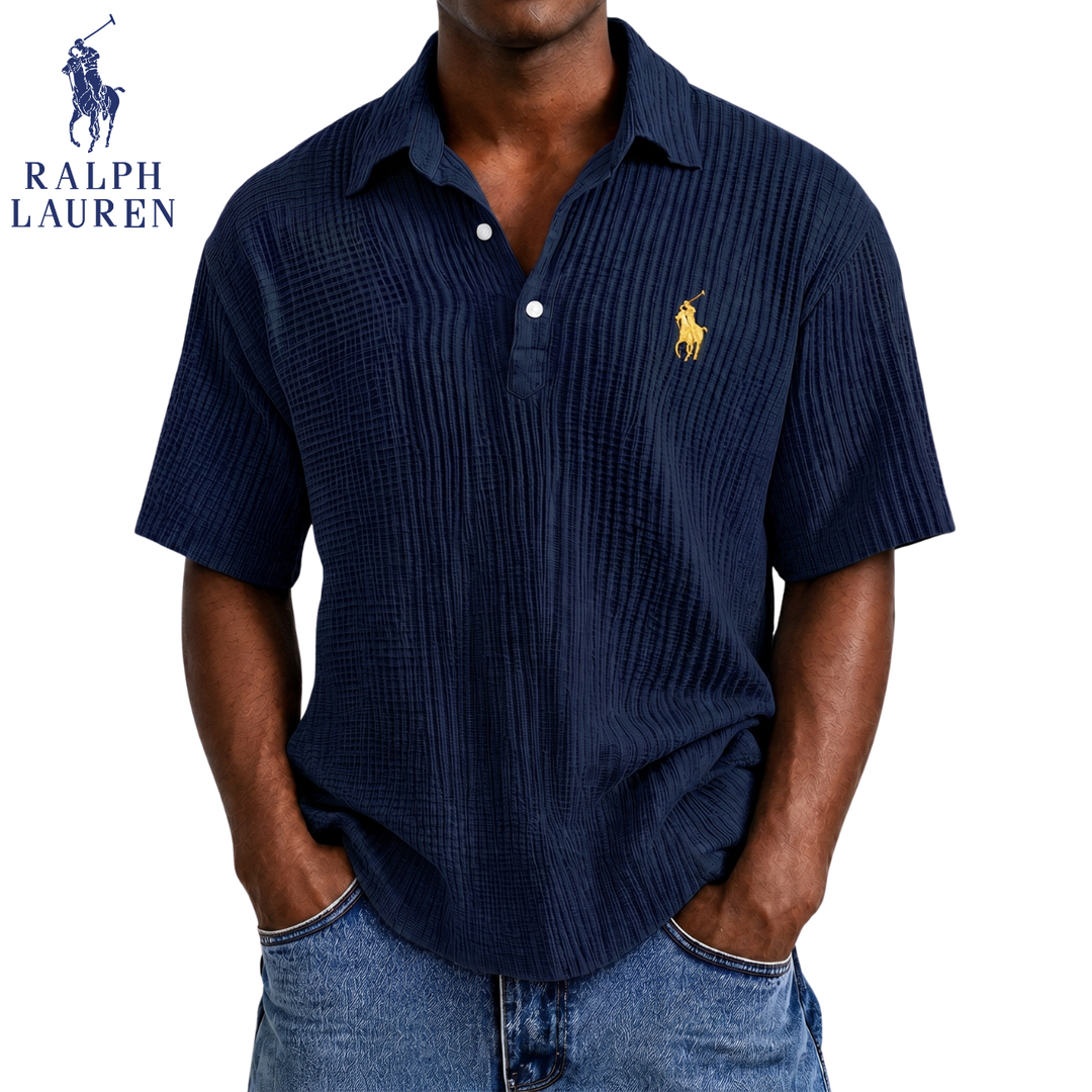 Coastal Breeze Seersucker Polo || Clearance Sale