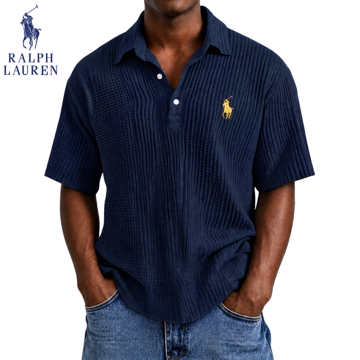 Coastal Breeze Seersucker Polo || Clearance Sale