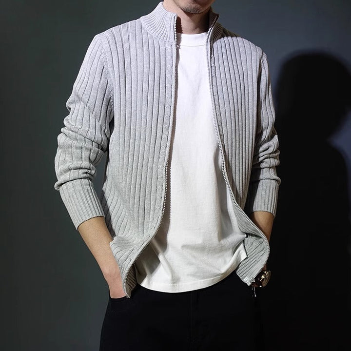 MASSIMO MERINO ZIP CARDIGAN