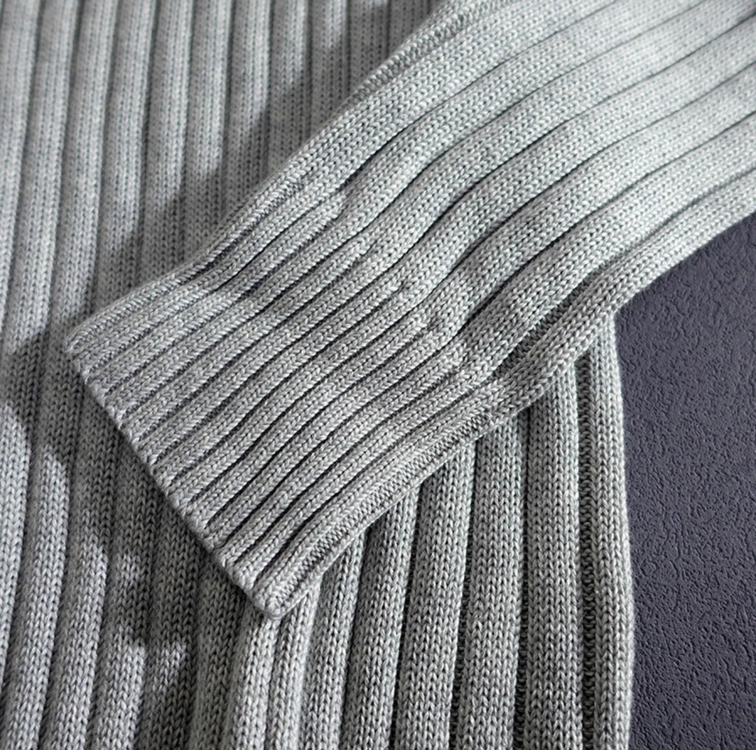MASSIMO MERINO ZIP CARDIGAN