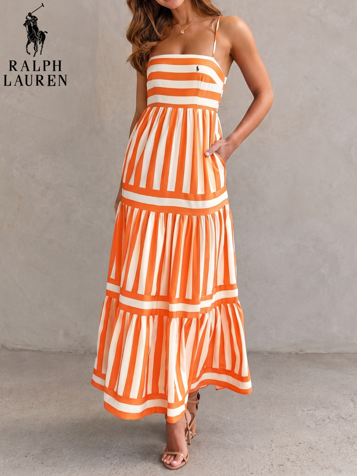 Striped Horizon Tiered Maxi Dress || Clearance Sale