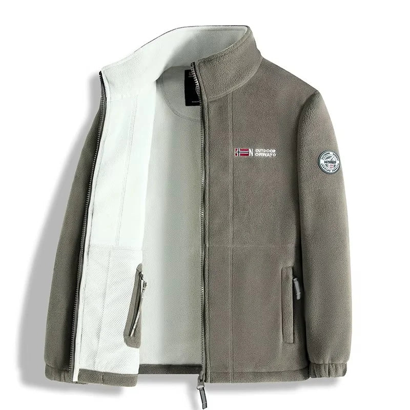 Men’s Full-Zip Thermal Fleece Jacket || CLearance Sale