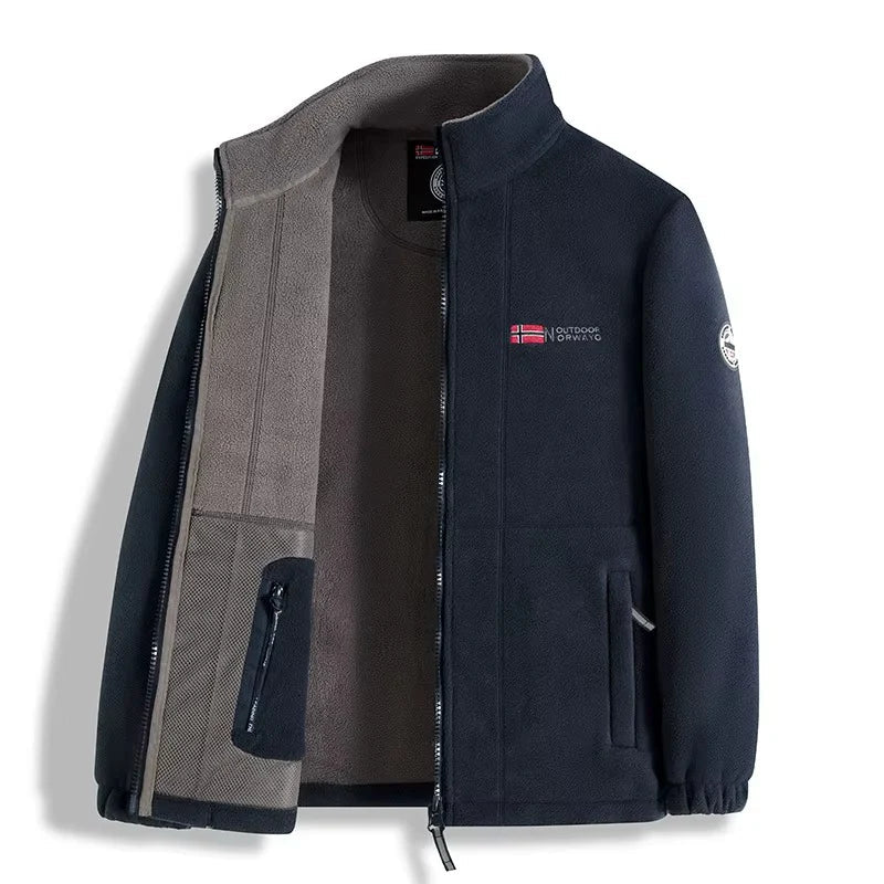 Men’s Full-Zip Thermal Fleece Jacket || CLearance Sale