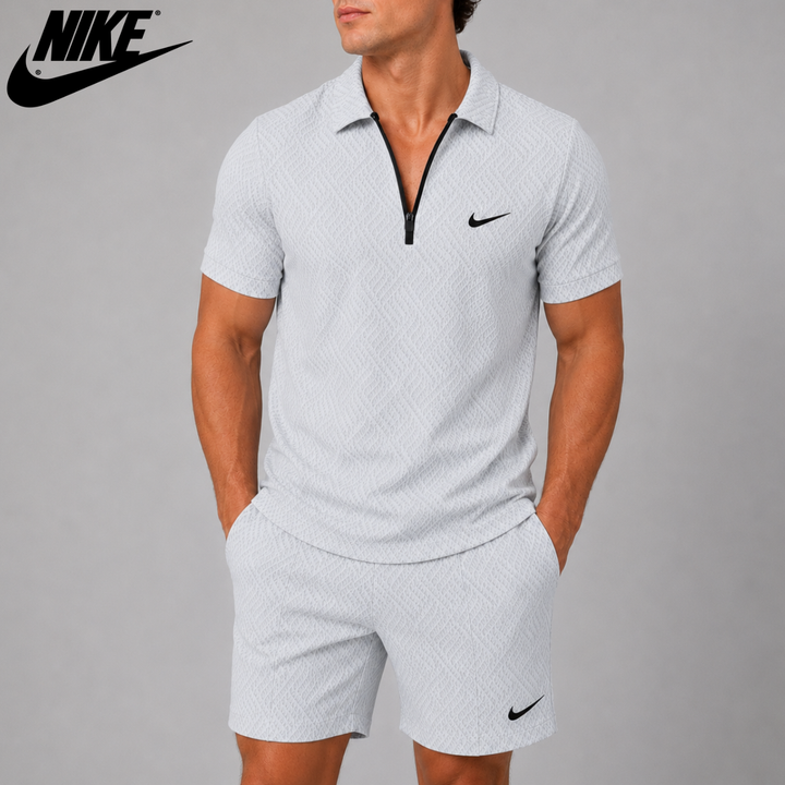 Zippered Polo &amp; Shorts Set || CLEARANCE SALE