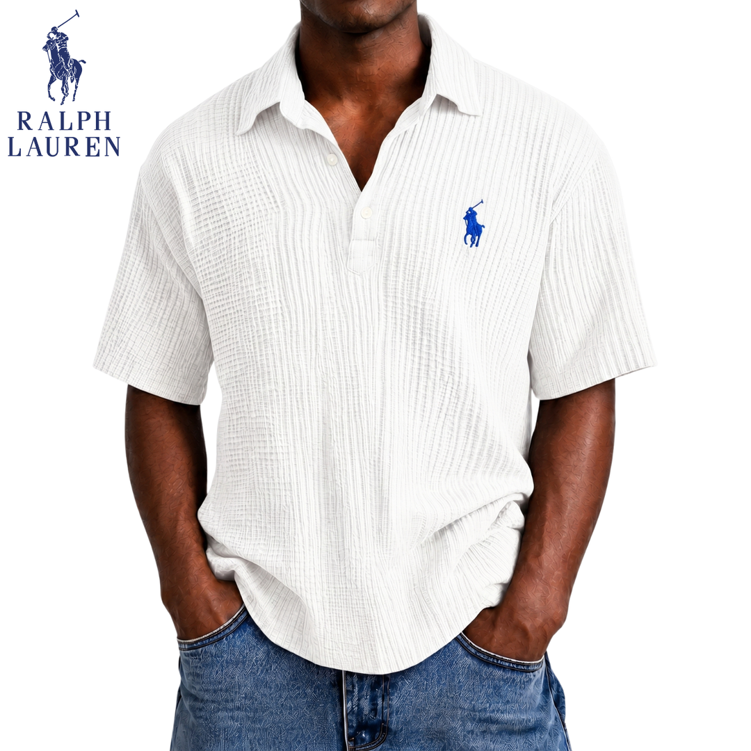Coastal Breeze Seersucker Polo || Clearance Sale
