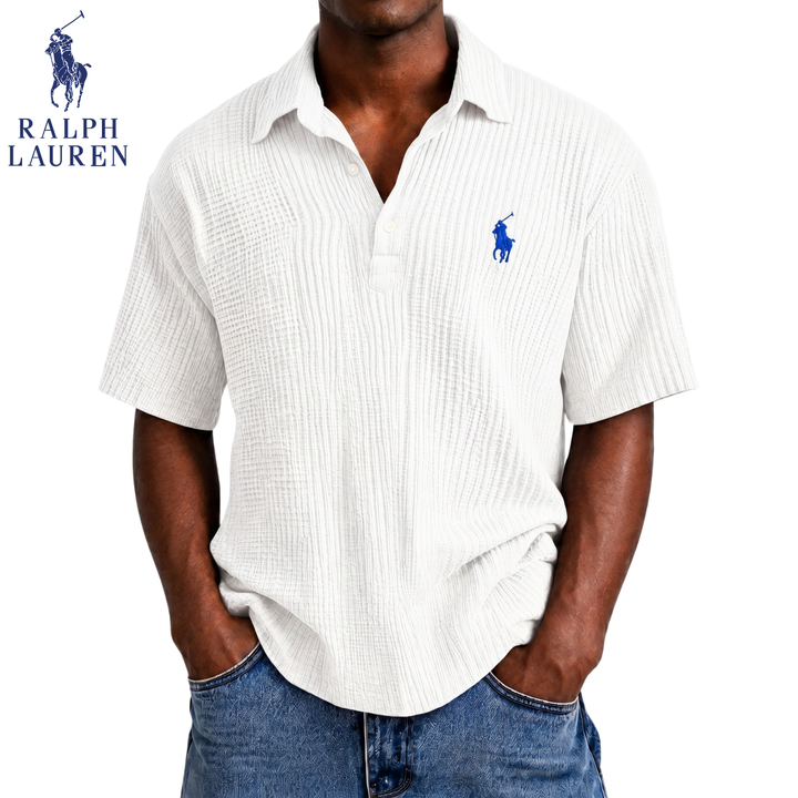Coastal Breeze Seersucker Polo || Clearance Sale
