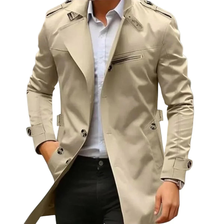 Men’s Tailored Mid-Length Urban Coat || Clearance Sale