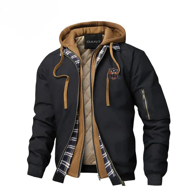 Stylish Bomber Jacket with Hoodie || Clearance Sale